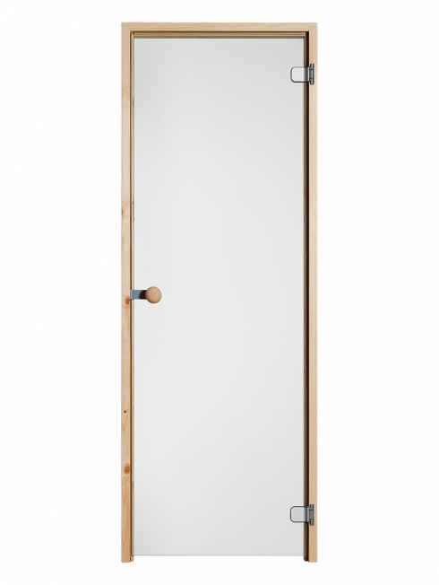 loyly saunan kirkas lasiovi